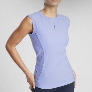 Athleta Pacifica II Blue Rashguard Tank Top